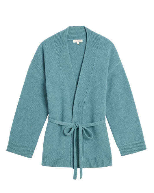 Demylee Kali Wool Yak Cardigan Heather Blue-Demylee-Thistle Hill