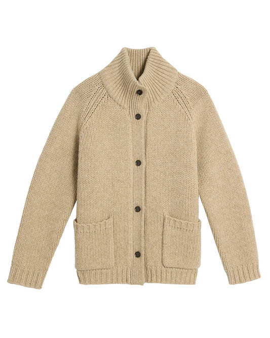 Demylee Kamila Soft Chunky Wool Cardigan Oatmeal-Demylee-Thistle Hill