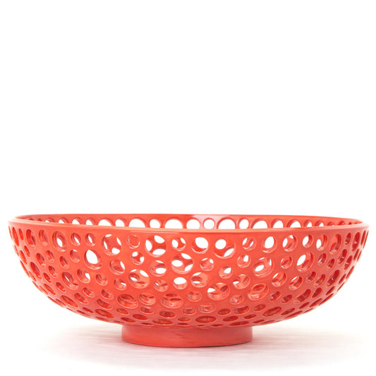 Lawrence McRae Medium Lacey Low Bowl Carrot-Lawrence McRae-Thistle Hill