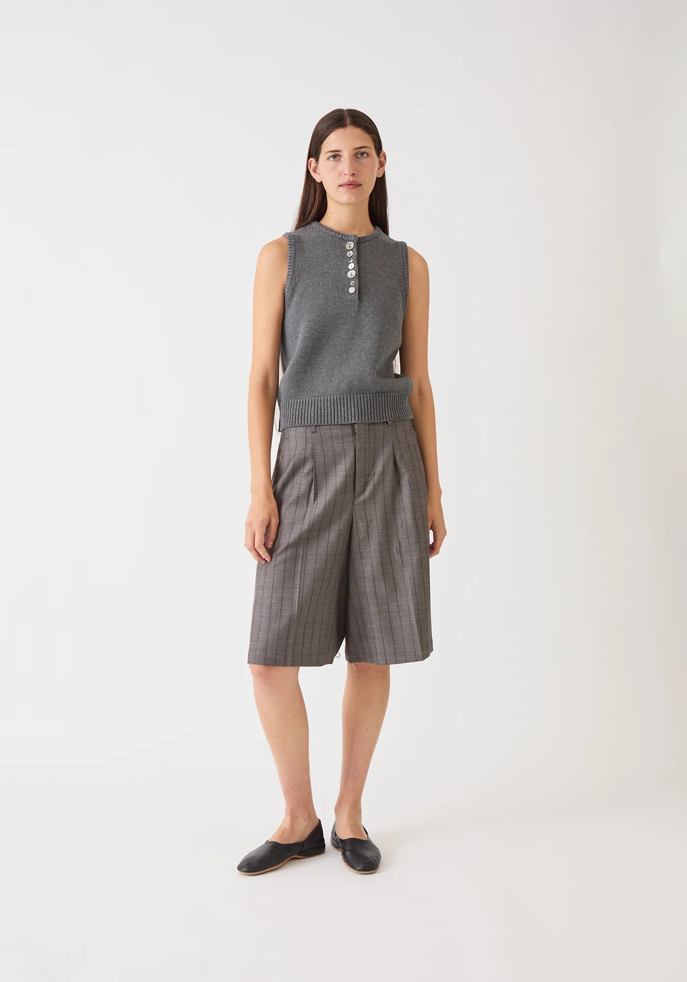 Demylee Minivera Organic Cotton Vest Charcoal-Demylee-Thistle Hill