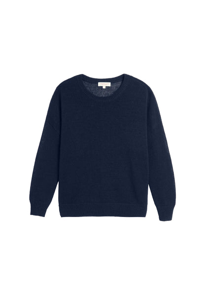 Demylee Nadin Cotton Linen Sweater Navy-Demylee-Thistle Hill