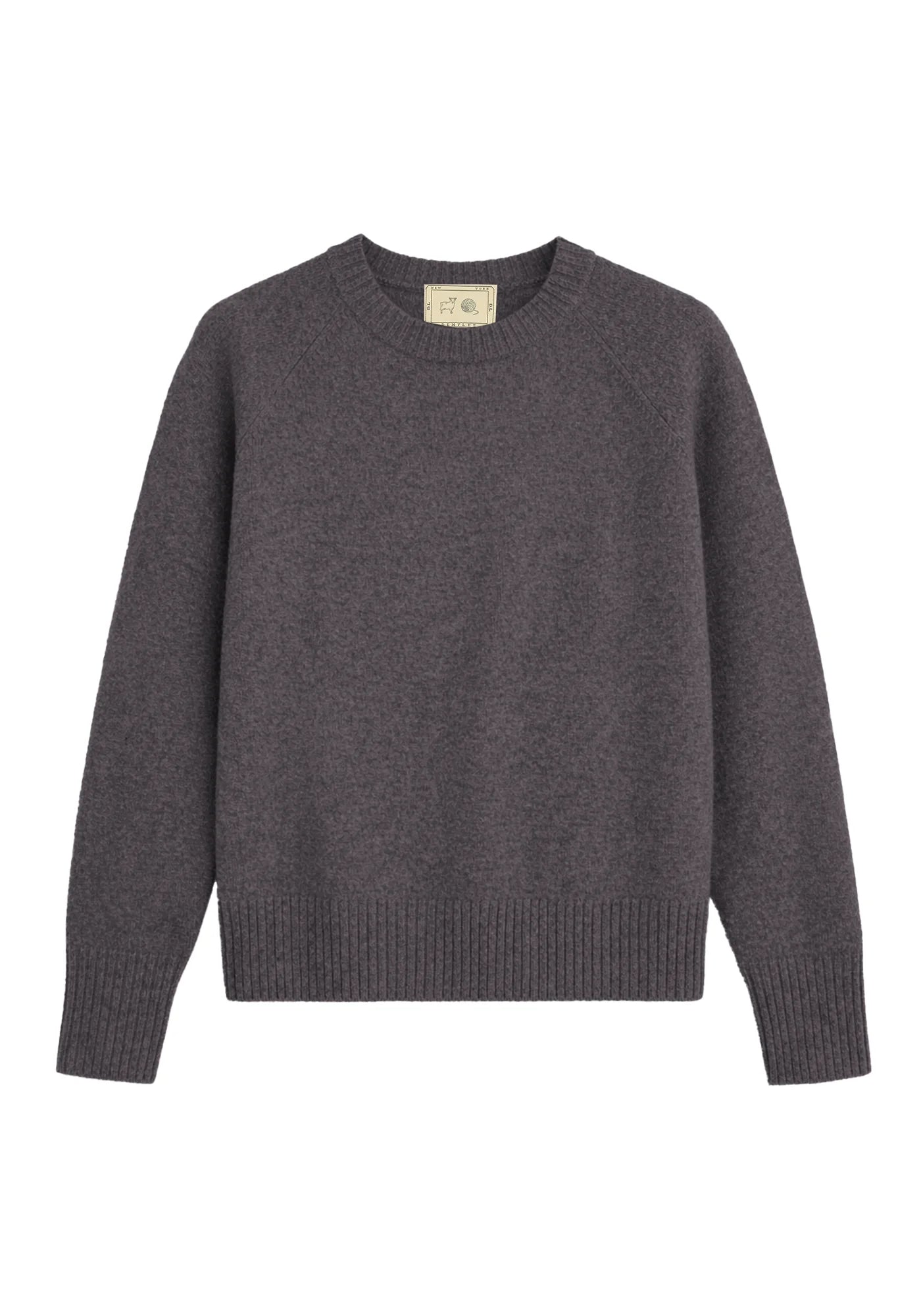 Demylee Orla Cashmere Sweater Dark Grey Heather-Demylee-Thistle Hill