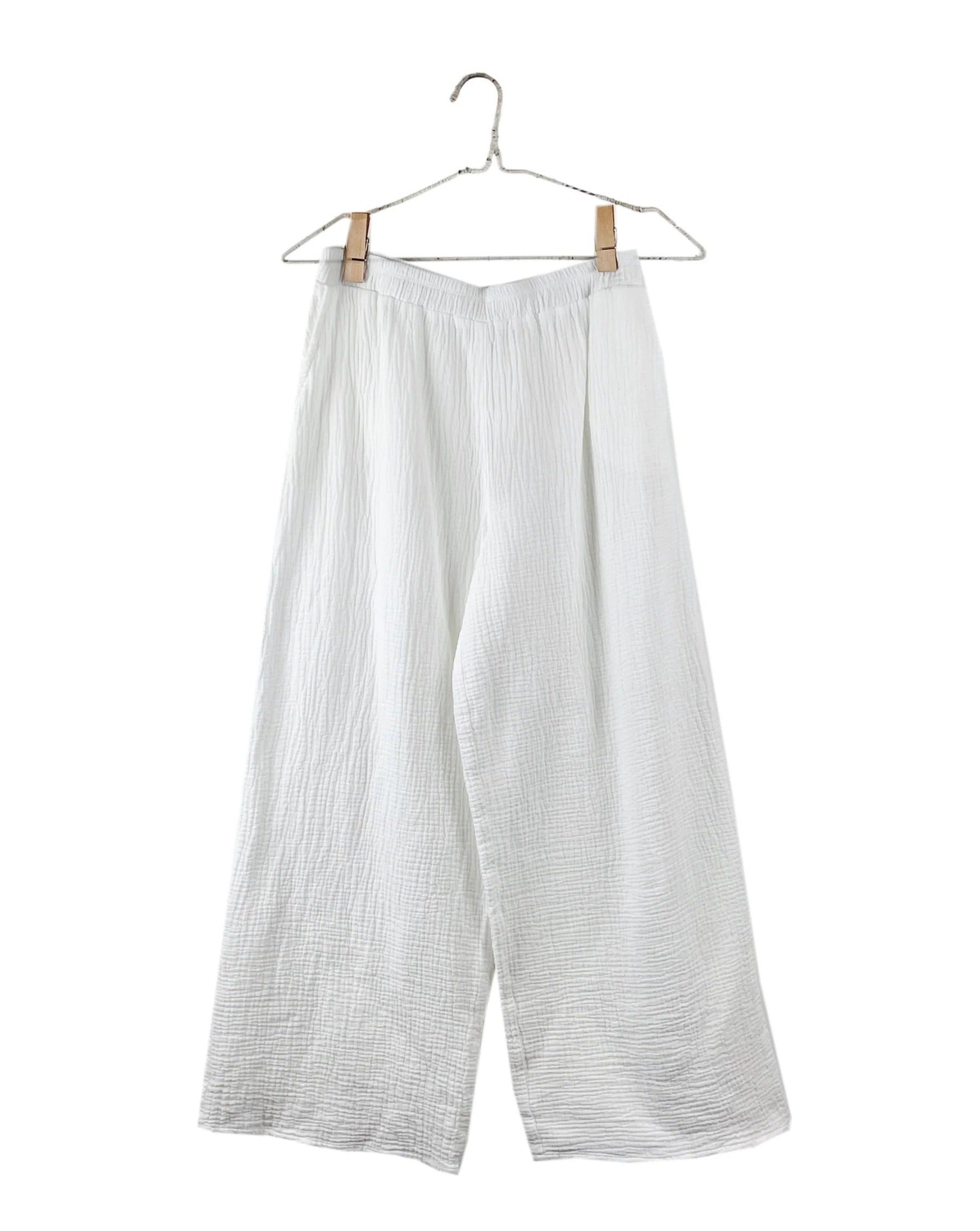 It is Well L.A. Easy Wide Gauze Pant Salt-It is Well-Thistle Hill