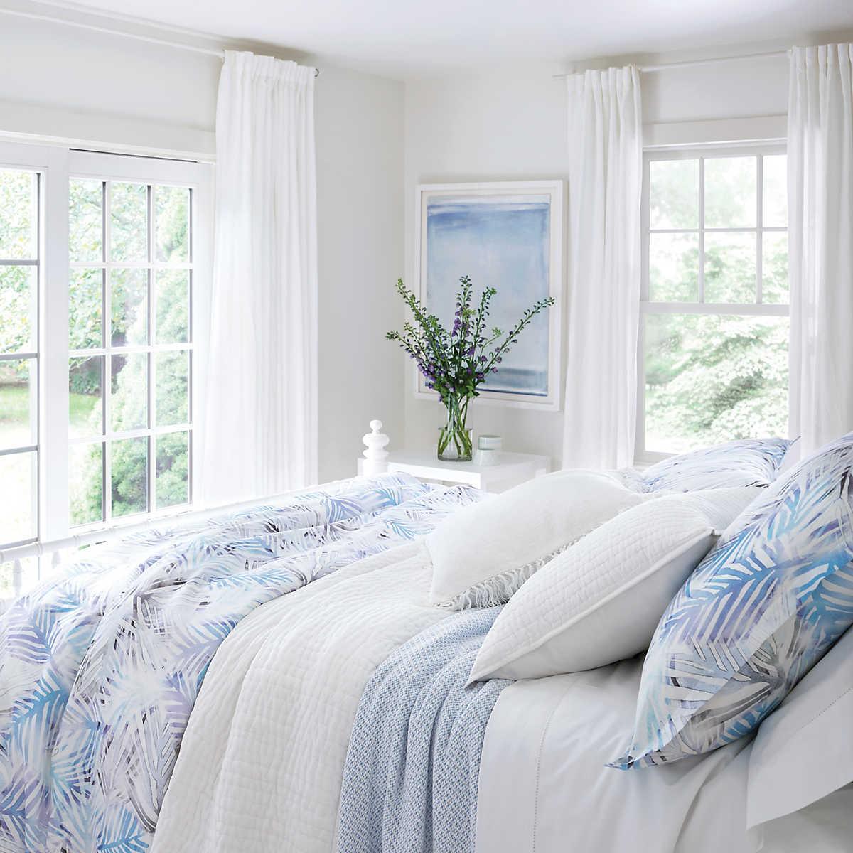 Pine Cone Hill Quinn French Blue Cotton Blanket