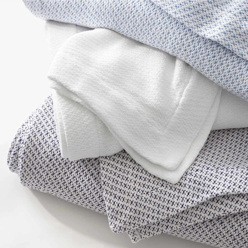 Pine Cone Hill Quinn French Blue Cotton Blanket-Pine Cone Hill-Thistle Hill