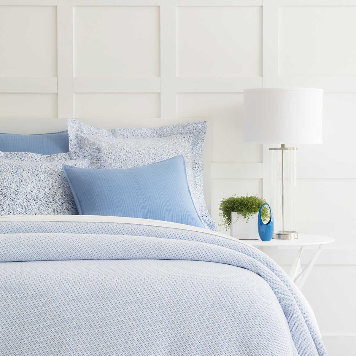 Pine Cone Hill Quinn French Blue Cotton Blanket