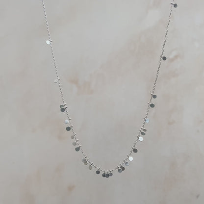 Sia Taylor Silver Random Dot Necklace
