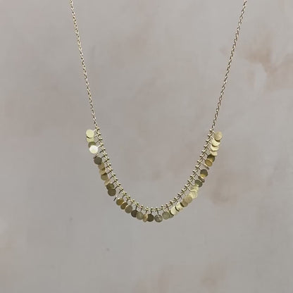 Sia Taylor 18K Tiny Dots Arc Necklace