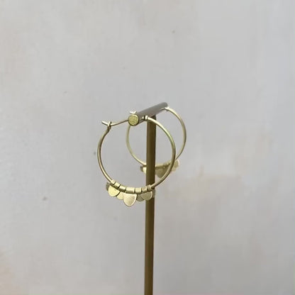 Sia Taylor 18k Small Golden Flutter Hoops