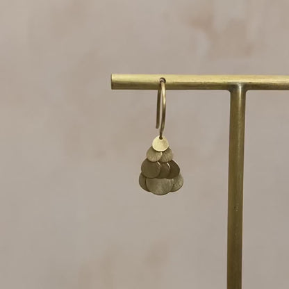 Sia Taylor 18K Tiny Golden Hummingbird Cluster Earrings