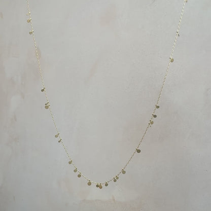 Sia Taylor Silver Simple Random Dots Necklace