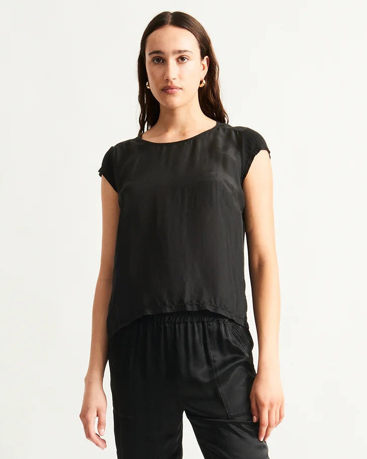 Raquel Allegra Darcey Tee Black-Raquel Allegra-Thistle Hill