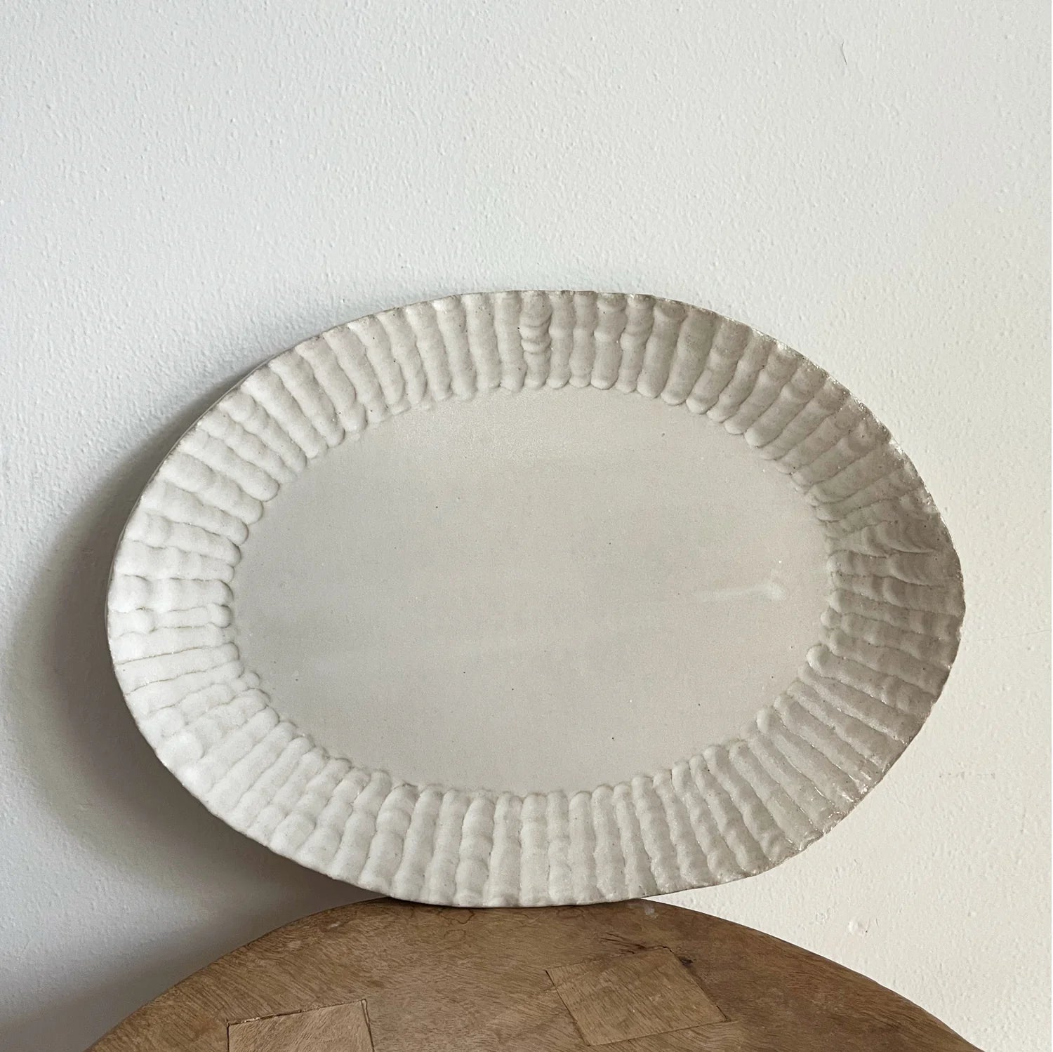 Ribbed Edge Platter Wide