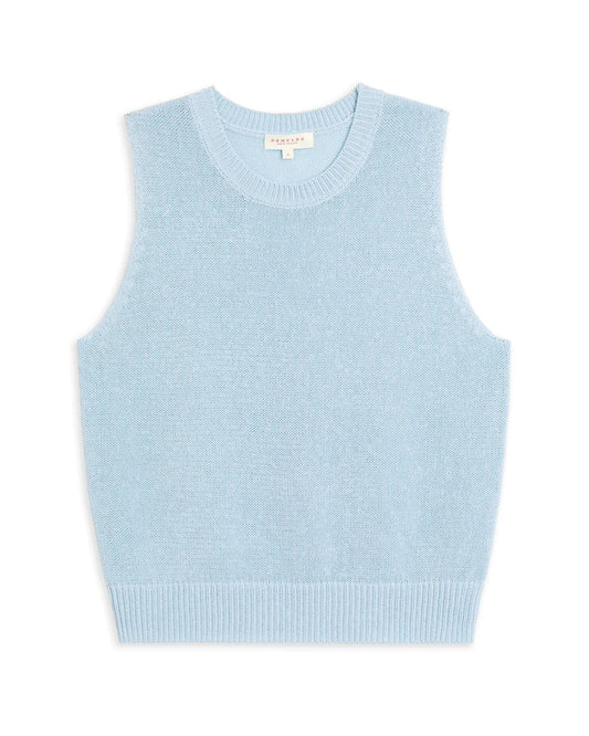 Demylee Selina Cotton Linen Top Icy Blue-Demylee-Thistle Hill