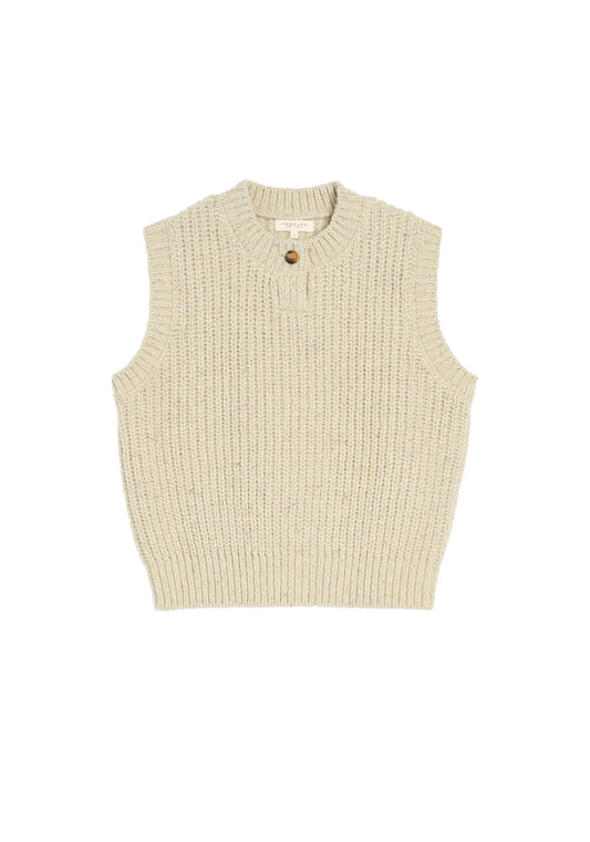 Demylee Sybil Confetti Wool Alpaca Vest Paper-Demylee-Thistle Hill