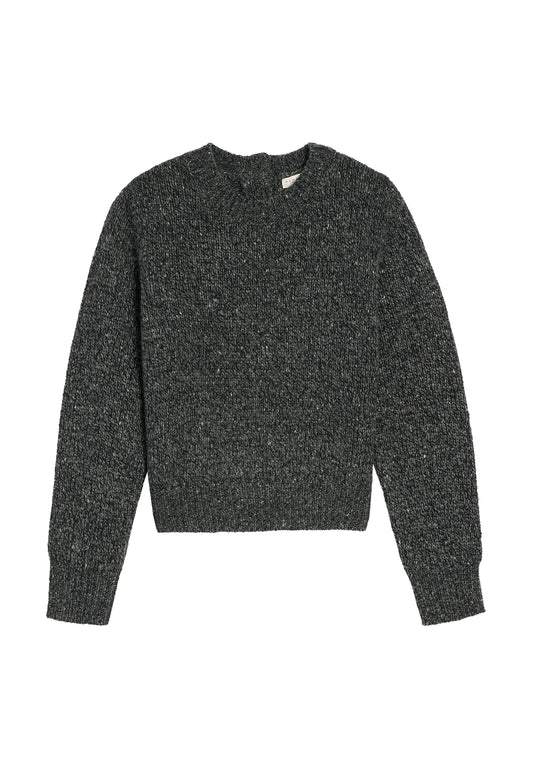 Demylee Talia Confetti Wool Alpaca Sweater Dark Grey-Demylee-Thistle Hill