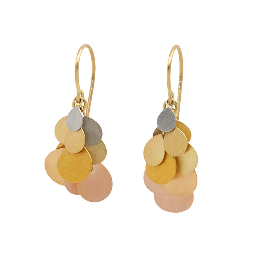 Sia Taylor 18K Rainbow Gold Petals Earrings-Sia Taylor-Thistle Hill
