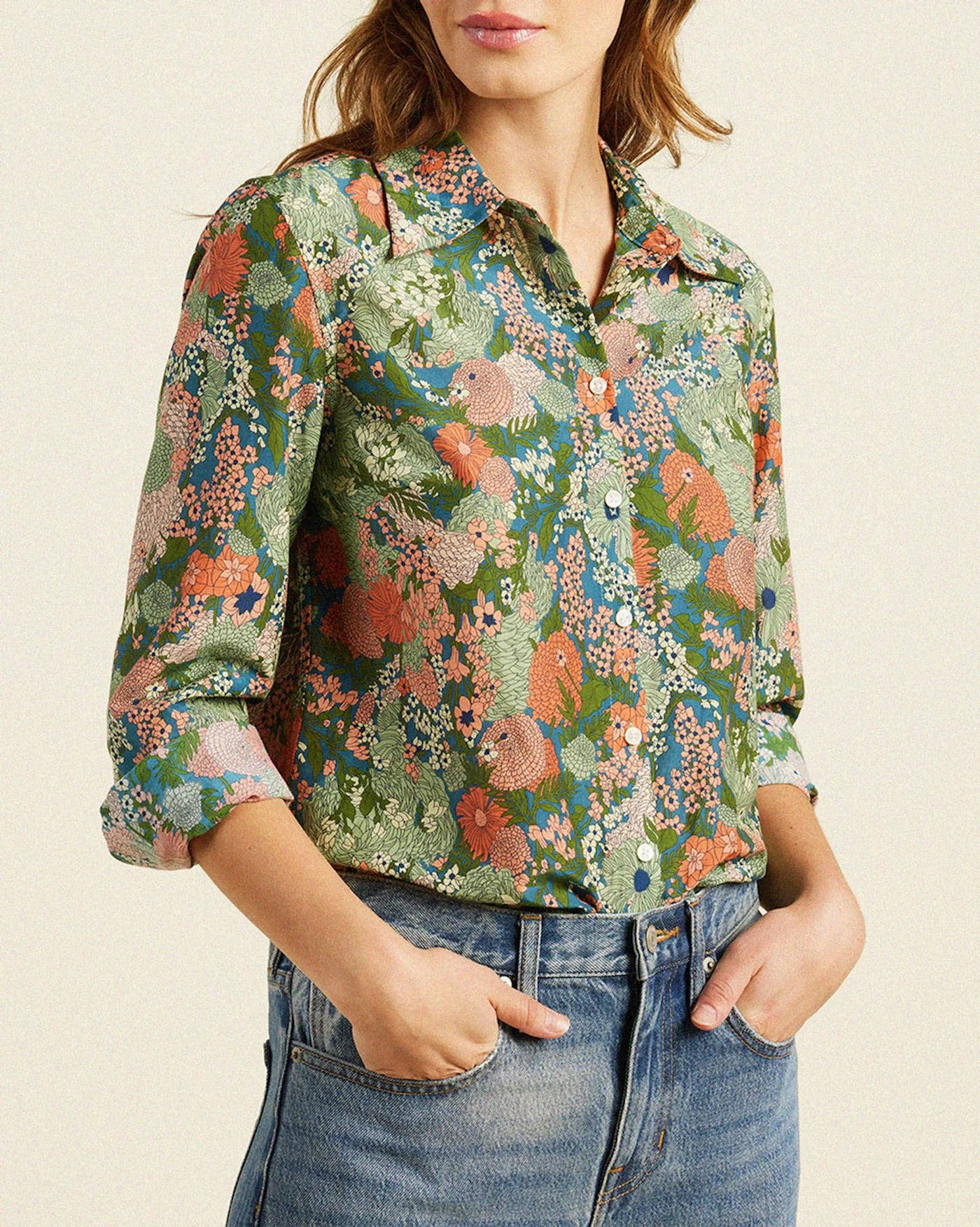 Trovata Jacquelin Shirt Tranquil Mist-Trovata-Thistle Hill