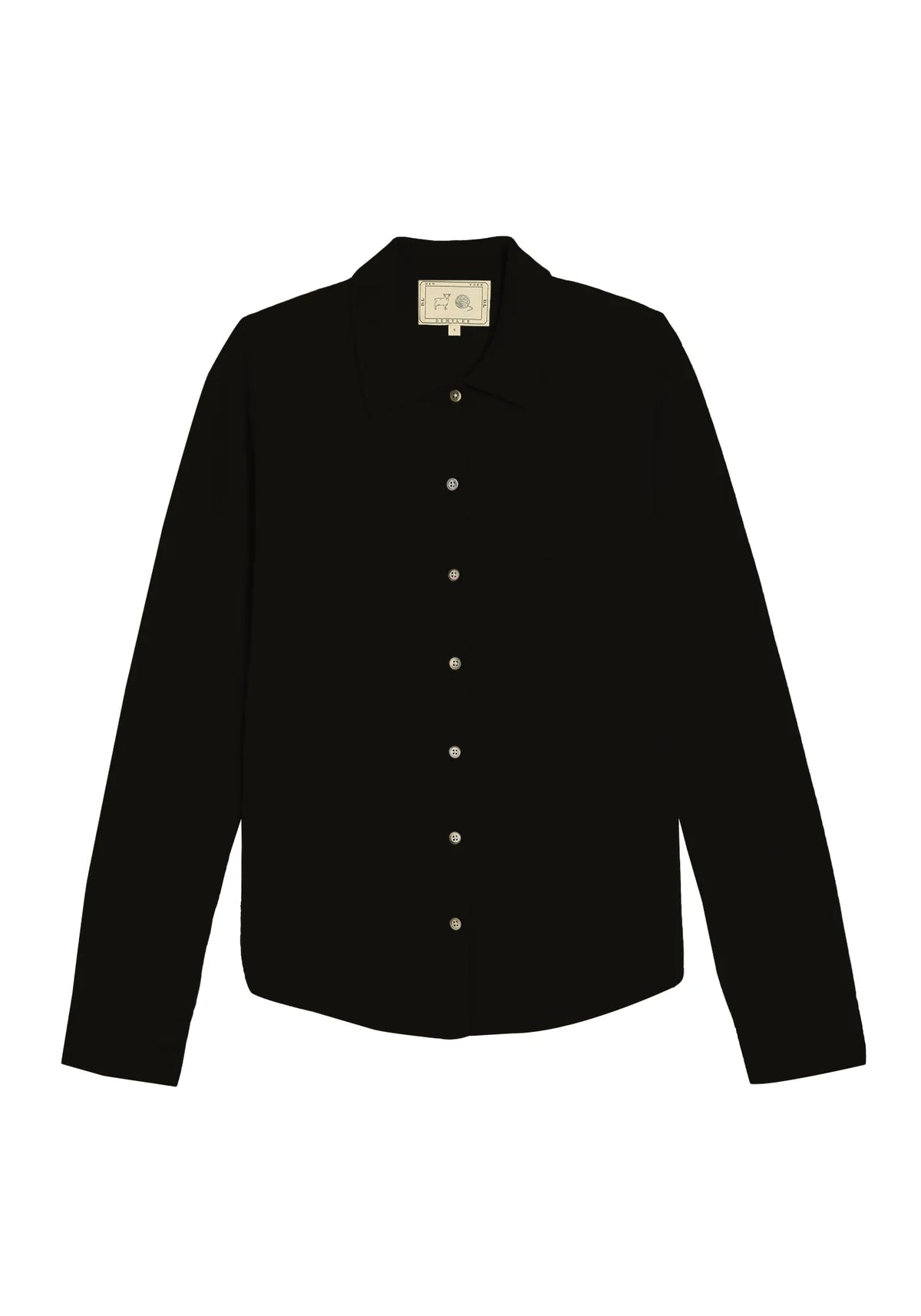 Demylee Wyna Cashmere Shirt Black-Demylee-Thistle Hill