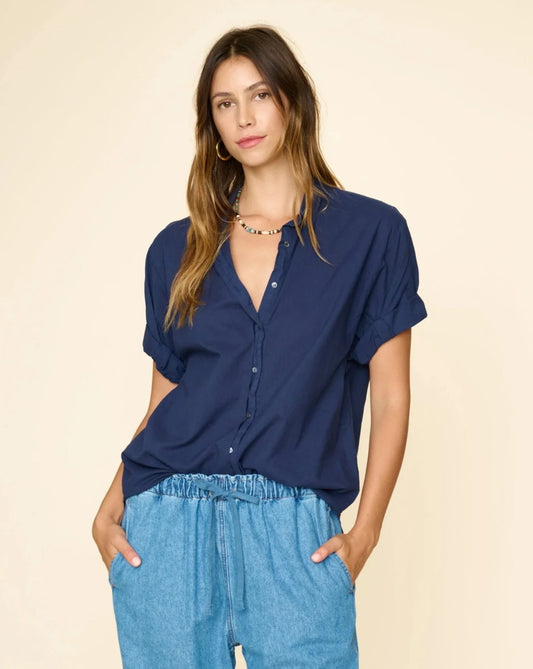 Xirena Channing Shirt Navy-Xirena-Thistle Hill