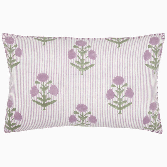 John Robshaw Lucy Lavender Kidney Pillow-John Robshaw-Thistle Hill