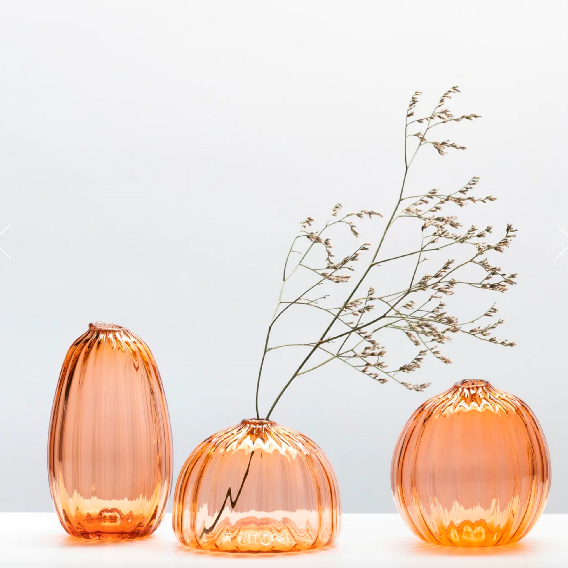 Little Tomato Glass Bud Vases Apricot-Little Tomato Glass-Thistle Hill