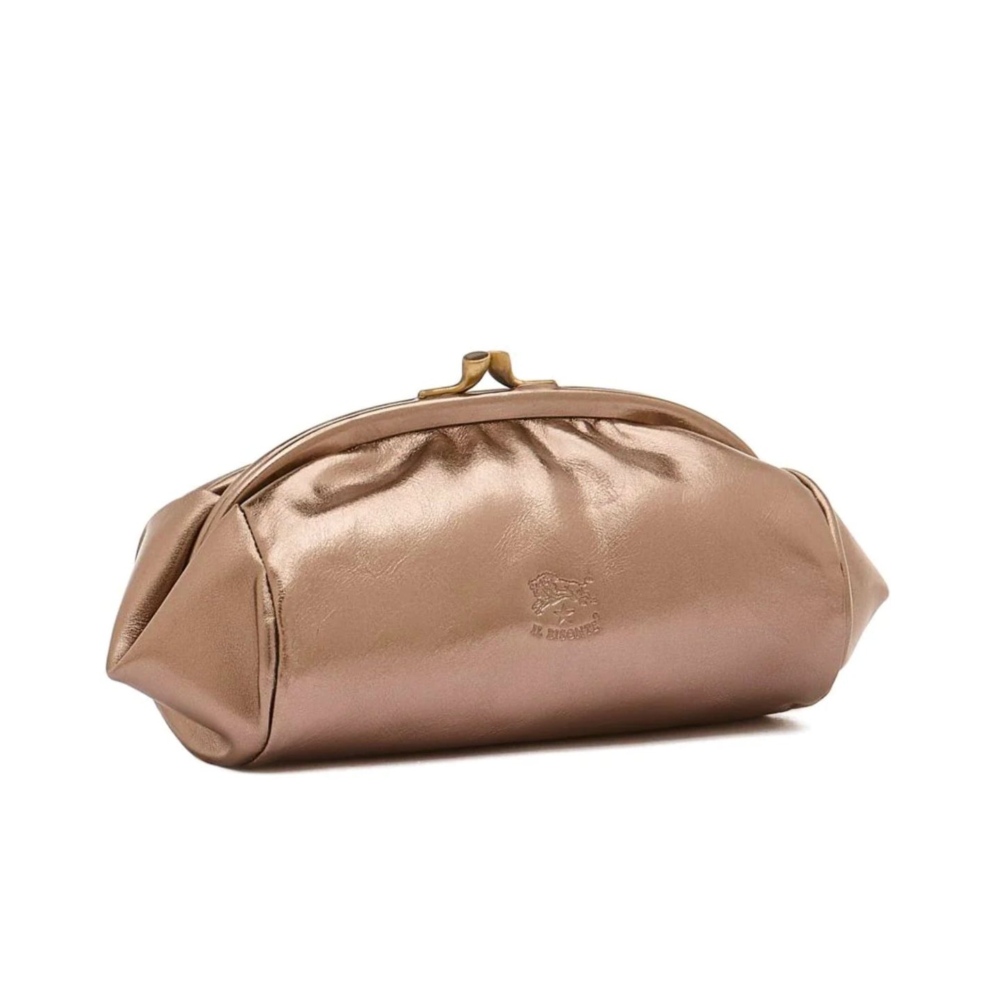 Il Bisonte Case Clutch Bag Metallic Bronze