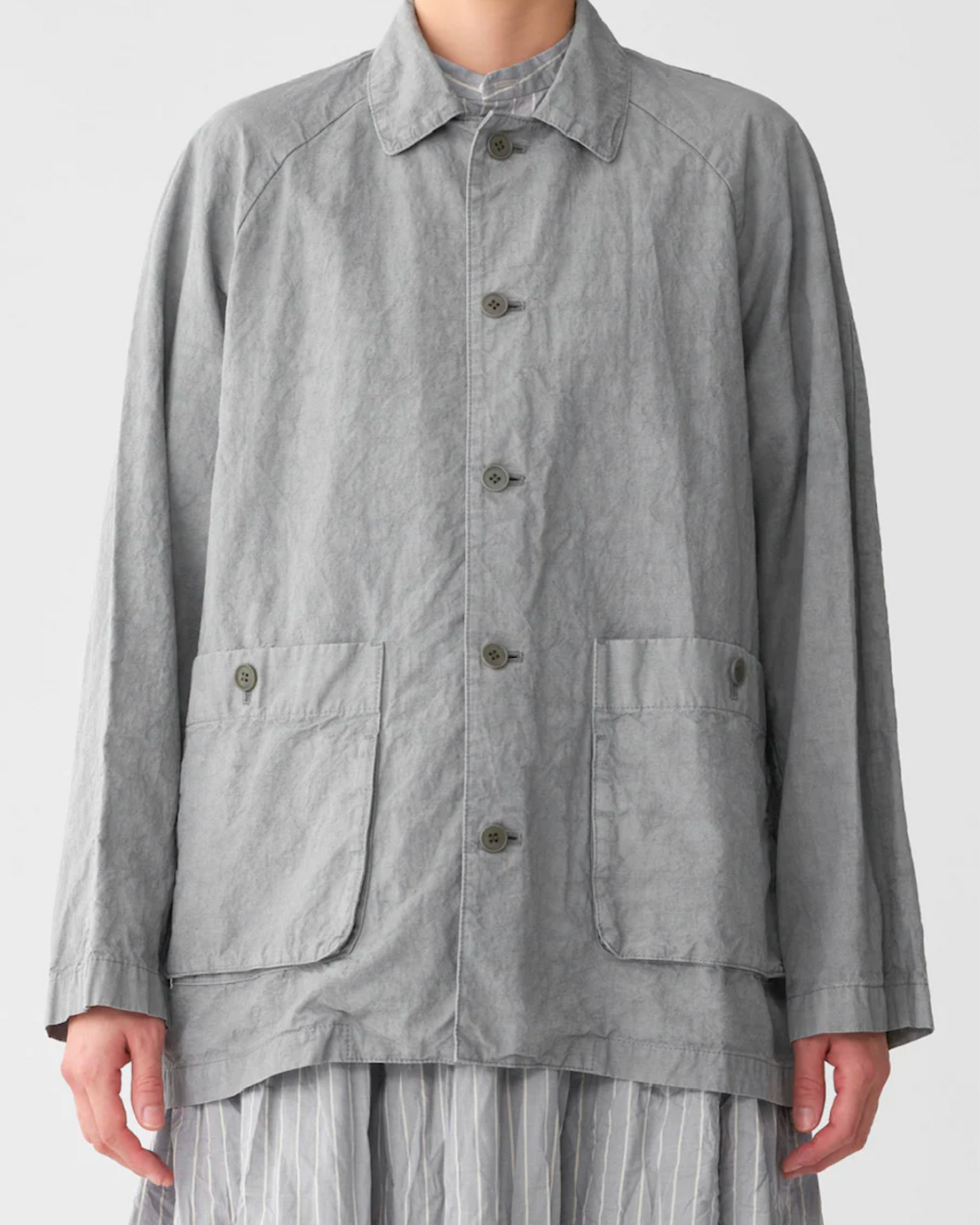 Pas de Calais Cotton Linen Raglan Sleeve Jacket