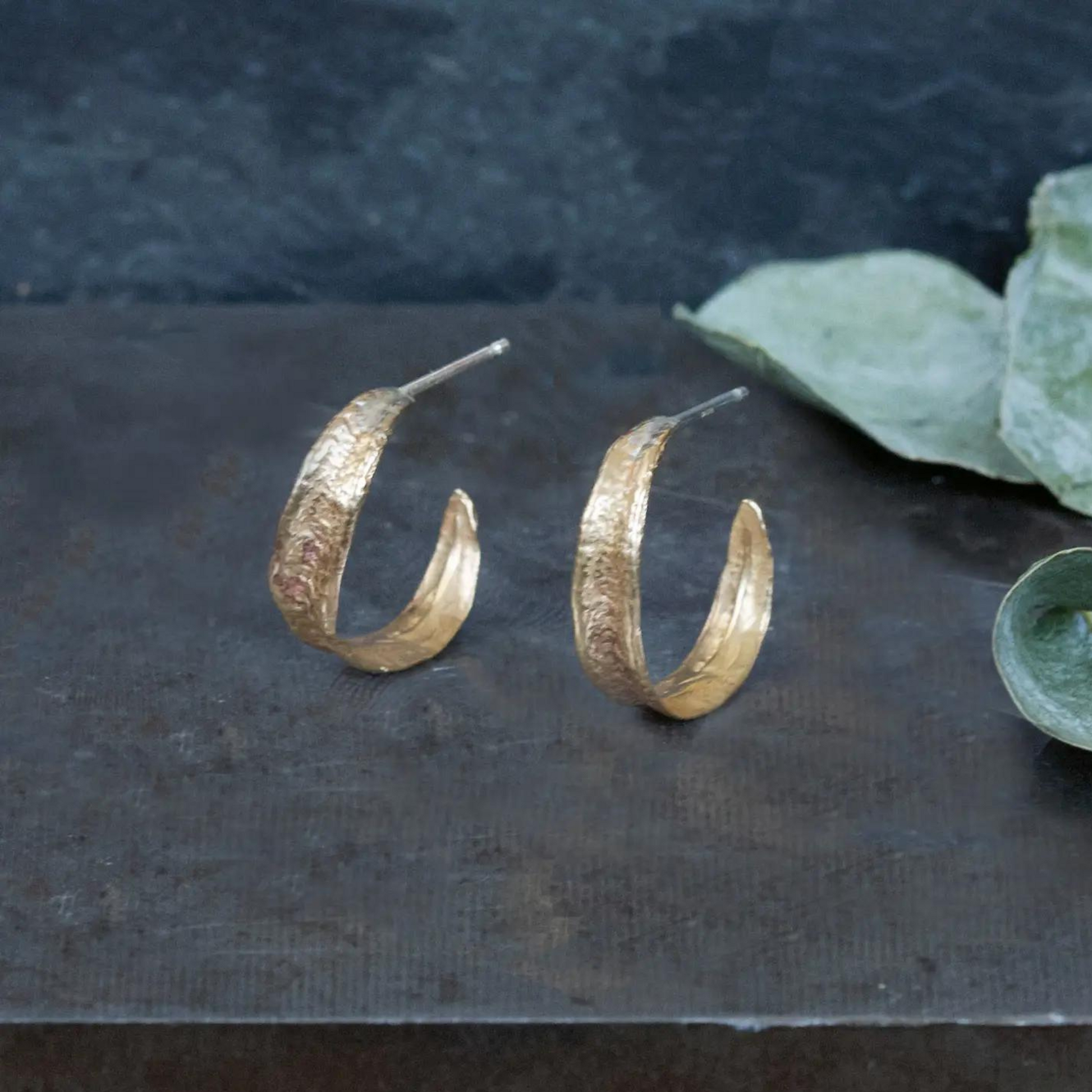 Emilie Shapiro Seagrass Hoop Earrings-Emilie Shapiro-Thistle Hill