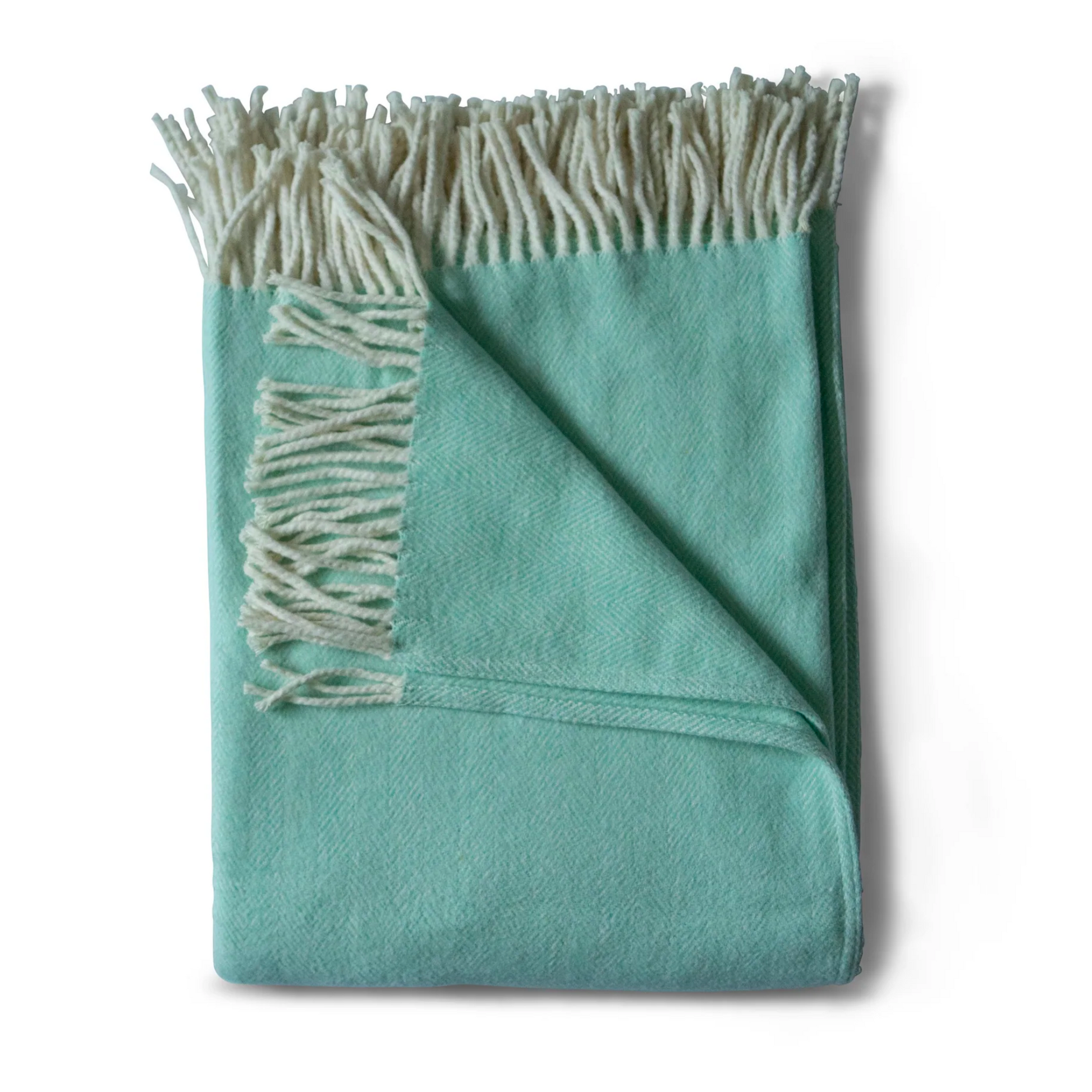 Evangeline Cotton Herringbone Throw Seaglass-Evangeline-Thistle Hill