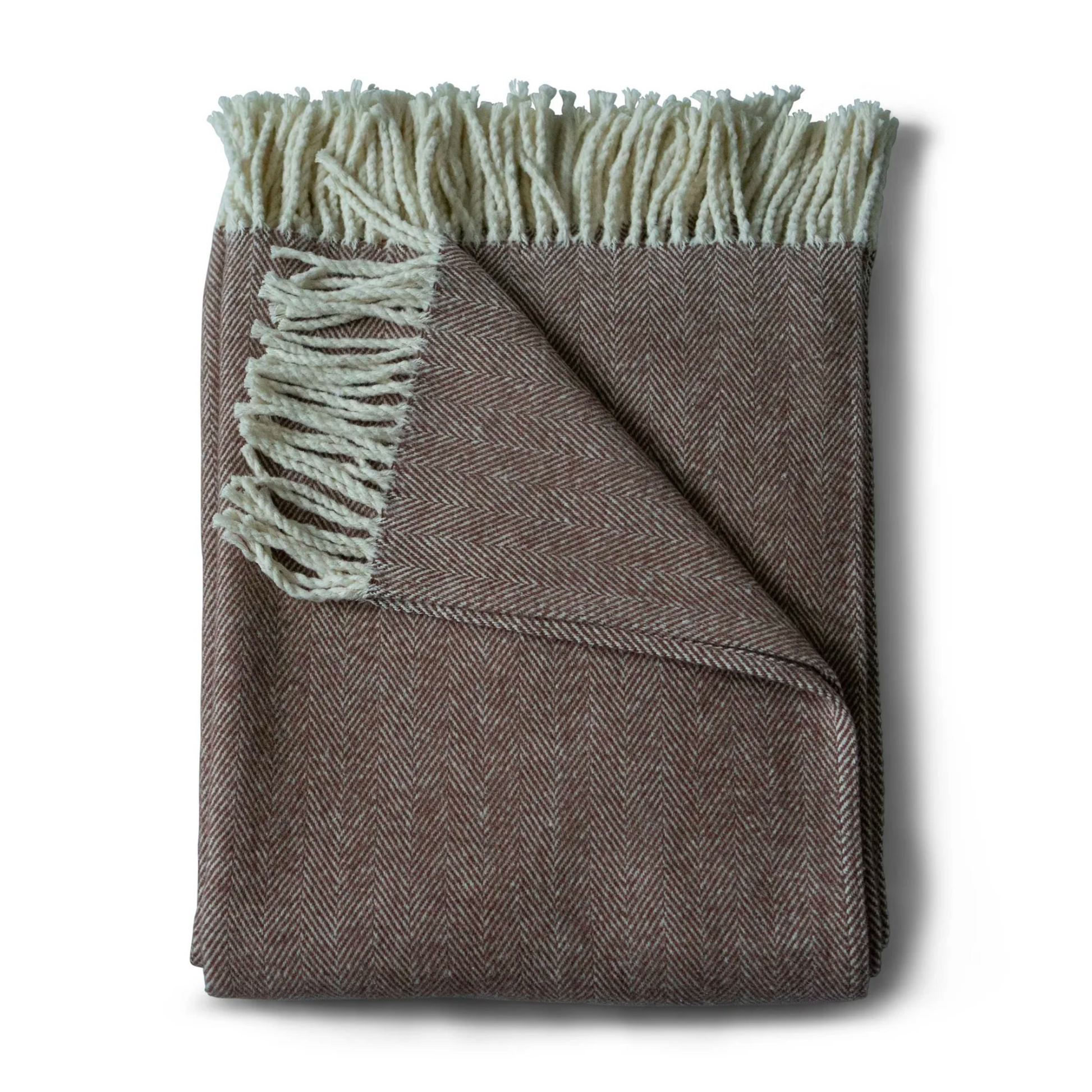 Evangeline Cotton Herringbone Throw Cedar-Evangeline-Thistle Hill