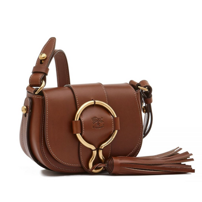 Il Bisonte Loop Small Crossbody Bag Chocolate