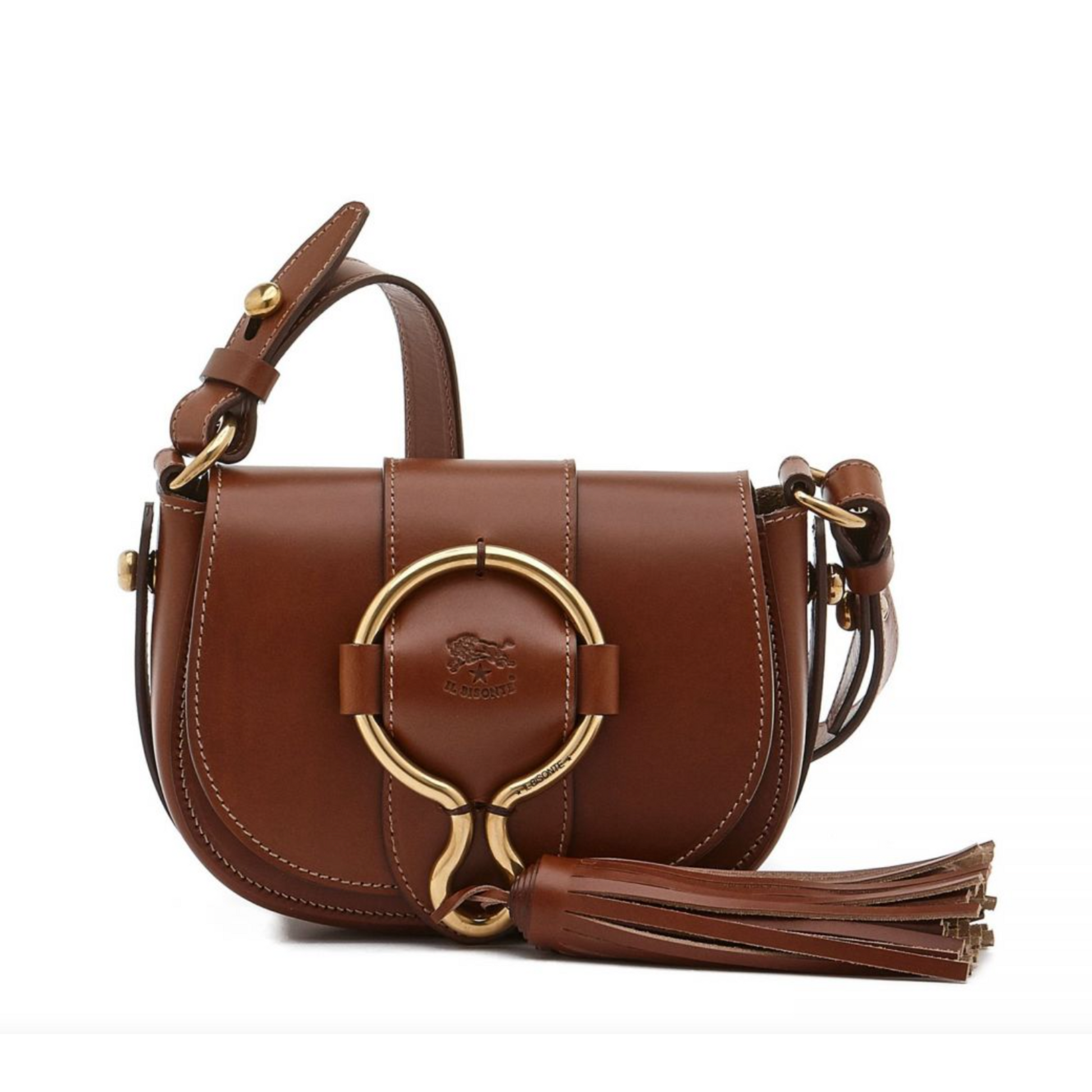 Il Bisonte Loop Small Crossbody Bag Chocolate-Il Bisonte-Thistle Hill