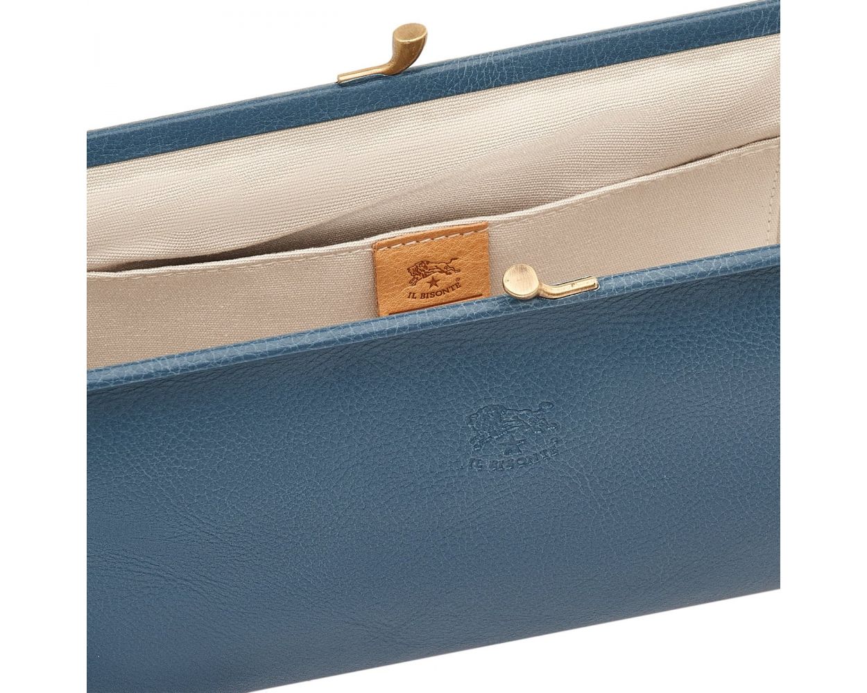 Il Bisonte Manuela Clutch Bag Blue Denim-Il Bisonte-Thistle Hill