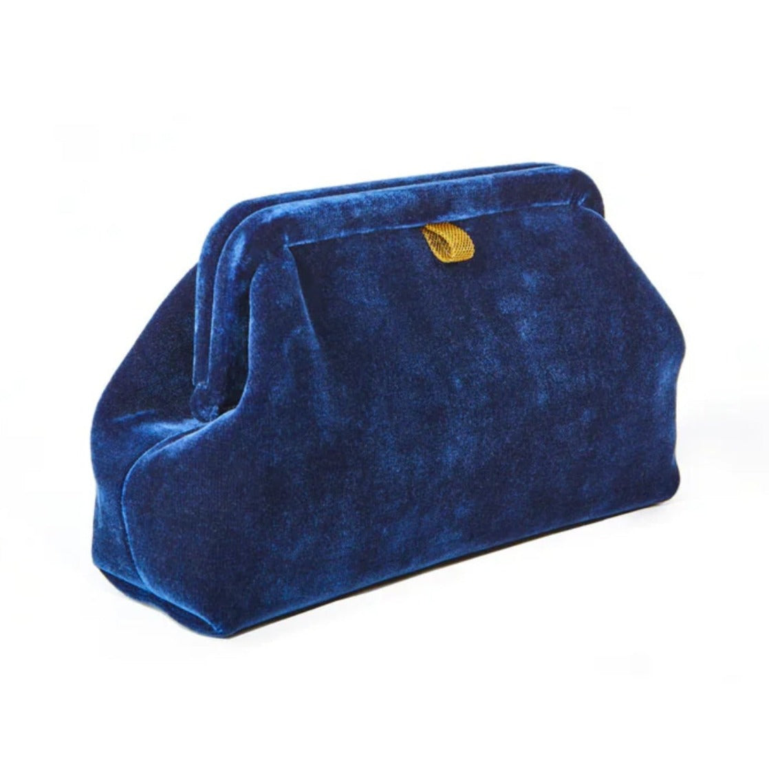 Marian Paquette Liette Velvet Clutch Navy Blue-Marian Paquette-Thistle Hill